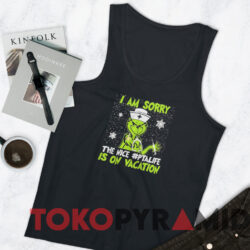 Grinch Nurse I Am Sorry The Nice #ptalife Is On Vacation Sweatshirt Black TankTop