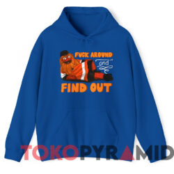 Gritty Philadelphia Flyers Fuck Around And Find Out T-shirt 2 Gritty Philadelphia Flyers Fuck Around And Find Out T shirt Blue Hoodie