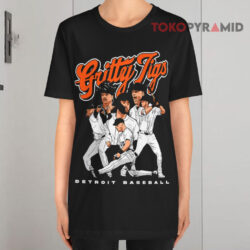 Gritty Tigs Detroit Baseball Black T shirt
