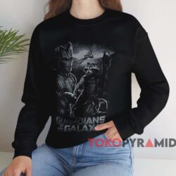 Groot And Rocket Guardians Of The Galaxy T shirt Black Sweatshirt
