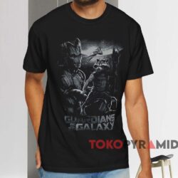 Groot And Rocket Guardians Of The Galaxy T shirt Black T shirt