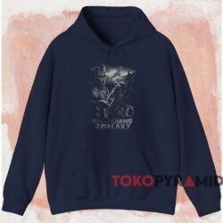 Groot And Rocket Guardians Of The Galaxy T shirt Navy Hoodie