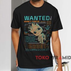 Groot Line Up T shirt Black T shirt