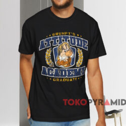 Grumpy's Attitude Academy Graduate T shirt Black T shirt
