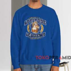 Grumpy's Attitude Academy Graduate T shirt Blue Sweatshirt