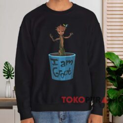 Guardians Of The Galaxy I Am Groot T shirt Black Sweatshirt