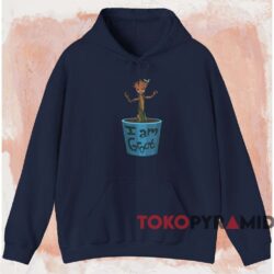 Guardians Of The Galaxy I Am Groot T shirt Navy Hoodie
