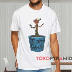 Guardians Of The Galaxy I Am Groot T shirt White T shirt