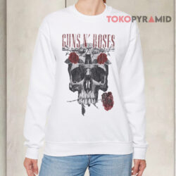 Guns N' Roses Flower Skull Vintage Shirt 3 Guns N' Roses Flower Skull Vintage Sweatshirt