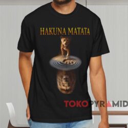 Hakuna Matata Simba Reflection Mufasa T shirt Black T shirt
