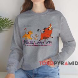 Hakuna Matata The Lion King T-shirt 4 Hakuna Matata The Lion King T shirt Grey Sweatshirt