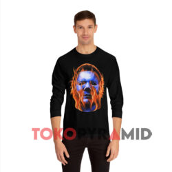 Halloween 2 Michael Myers Flames Shirt 4 Halloween 2 Michael Myers Flames Black Long sleeved