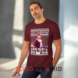 Happy Christmas Eve Eve Ugly Christmas Sweatshirt 4 Happy Christmas Eve Eve Ugly Christmas Burgundy T shirt