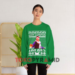 Happy Christmas Eve Eve Ugly Christmas Sweatshirt 3 Happy Christmas Eve Eve Ugly Christmas Green Sweatshirt