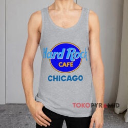 Hard Rock Cafe Chicago T-shirt 3 Hard Rock Cafe Chicago Grey Tank Top