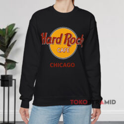 Hard Rock Cafe Chicago USA Shirt 3 Hard Rock Cafe Chicago Usa Black Sweatshirt