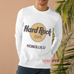 Hard Rock Cafe Honolulu White Long sleeved