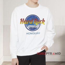 Hard Rock Cafe Honolulu T-shirt 3 Hard Rock Cafe Honolulu White Sweatshirt