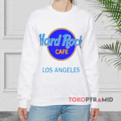 Hard Rock Cafe Los Angeles Logo Shirt 3 Hard Rock Cafe Los Angeles Logo White Sweatshirt