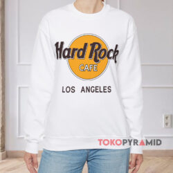 Hard Rock Cafe Los Angeles Shirt 3 Hard Rock Cafe Los Angeles White Sweatshirt