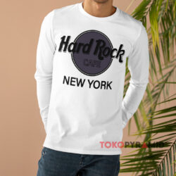 Hard Rock Cafe New York T-shirt 4 Hard Rock Cafe New York White Long sleeved