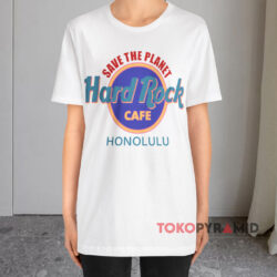 Hard Rock Cafe Save The Planet Honolulu White T shirt
