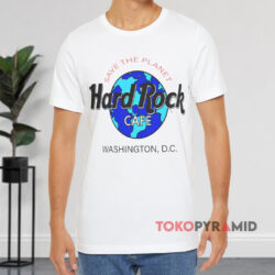 Hard Rock Cafe Save The Planet Washington D c White T shirt