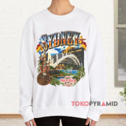 Vintage Hard Rock Cafe Sydney Australia Shirt 3 Hard Rock Cafe Sydney Australia White Sweatshirt