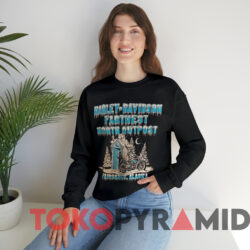 Harley Davidson Farthest North Outpost Fairbanks Alaska T shirt Black Sweatshirt