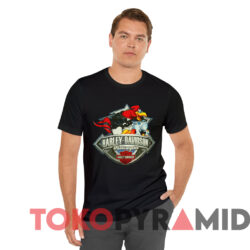 Harley Davidson Foghorn Leghorn Logo T shirt Black T shirt