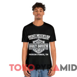 Harley Davidson Smoky Mountain Pigeon Forge Tn T shirt Black T shirt