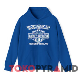 Harley Davidson Smoky Mountain Pigeon Forge Tn T-Shirt 2 Harley Davidson Smoky Mountain Pigeon Forge Tn T shirt Blue Hoodie