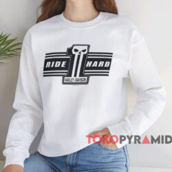 Harley-Davidson Ride Hard T-shirt 3 Harley davidson Ride Hard T shirt White Sweatshirt