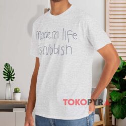 Harry Styles Modern Life Is Rubbish T shirt Grey T shirt