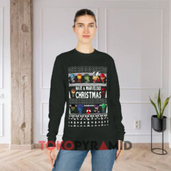 Have A Marvelous Christmas Sweatshirt 4 Have A Marvelous Ugly Christmas Black Long sleeved