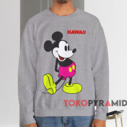 Hawaii Mickey Mouse T-shirt 4 Hawaii Mickey Mouse T shirt Grey Sweatshirt