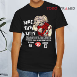 Here Kitty Kitty 2020 Iron Bowl Champions Alabama Auburn Black T shirt
