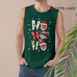 HO HO HO Christmas Santa With Face Mask Sweatshirt 2 Ho Ho Ho Christmas Santa With Face Mask Tak Top