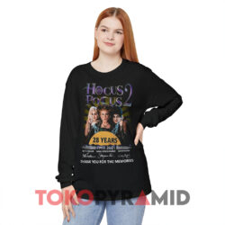 Hocus Pocus 2 28 Years Signatures Shirt Thank You For The Memories 4 Hocus Pocus 2 28 Years Signatures Thank You For The Memories Black Long sleeved