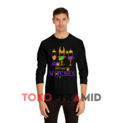 Hocus Pocus Bottoms Up Witches Shirt 3 Hocus Pocus Bottoms Up Witches Black Long sleeved