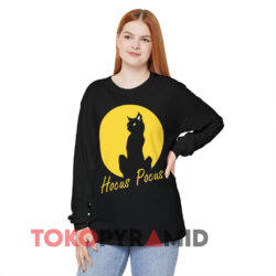 Hocus Pocus Cat Shirt 3 Hocus Pocus Cat Black Long sleeved