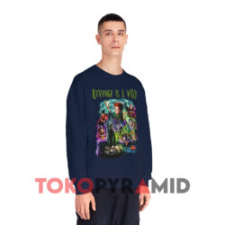 Hocus Pocus Revenge Is A Witch Halloween Navy Sweatshirt