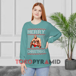 Hokuga Iykyk Merry Christmas Blue Long sleeved