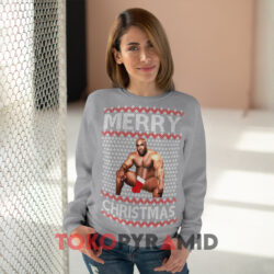 Hokuga Iykyk Merry Christmas Grey Sweatshirt