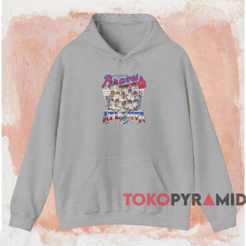 Home Of The Braves 1991 World Series Caricature Shirt Grey Hoodie