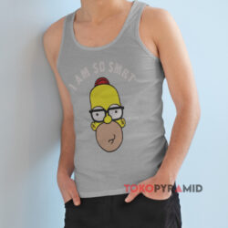 Homer Simpson I Am So Smrt Shirt 2 Homer Simpson I Am So Smrt Grey Tank Top