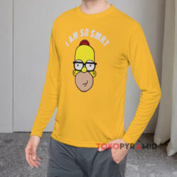 Homer Simpson I Am So Smrt Yellow Long sleeved