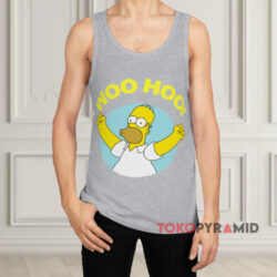 Homer Simpson Woohoo Grey Tank Top