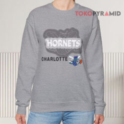 Hornets Charlotte Big Spell Out Logo Shirt 2 Hornets Charlotte Big Spell Out Logo Sweatshirt