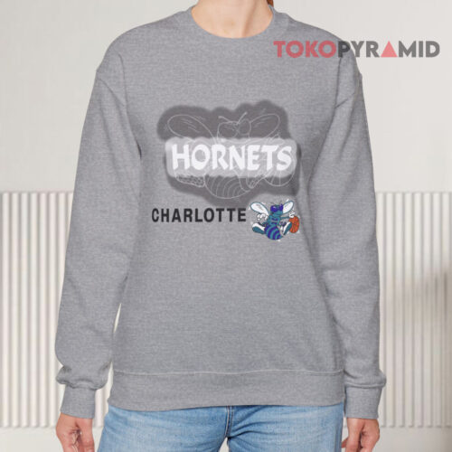 Hornets Charlotte Big Spell Out Logo Sweatshirt Hornets Charlotte Big Spell Out Logo Sweatshirt